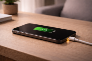Smartphone charging slowing down after reaching around 80 percent battery