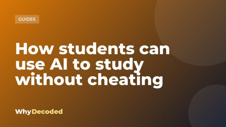 How students can use AI to study without cheating