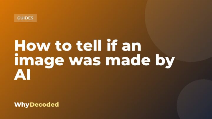 How to tell if an image was made by AI