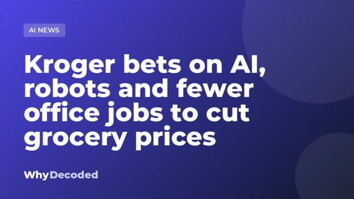 Kroger bets on AI, robots and fewer office jobs to cut grocery prices